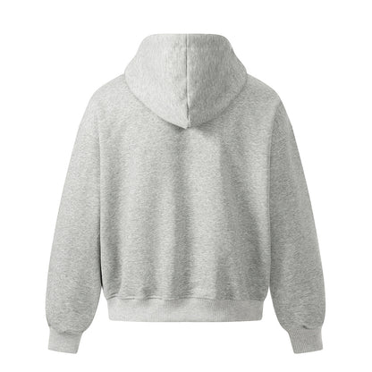 Boxy Studded Yoke Zip Up Hoodie detail image 5