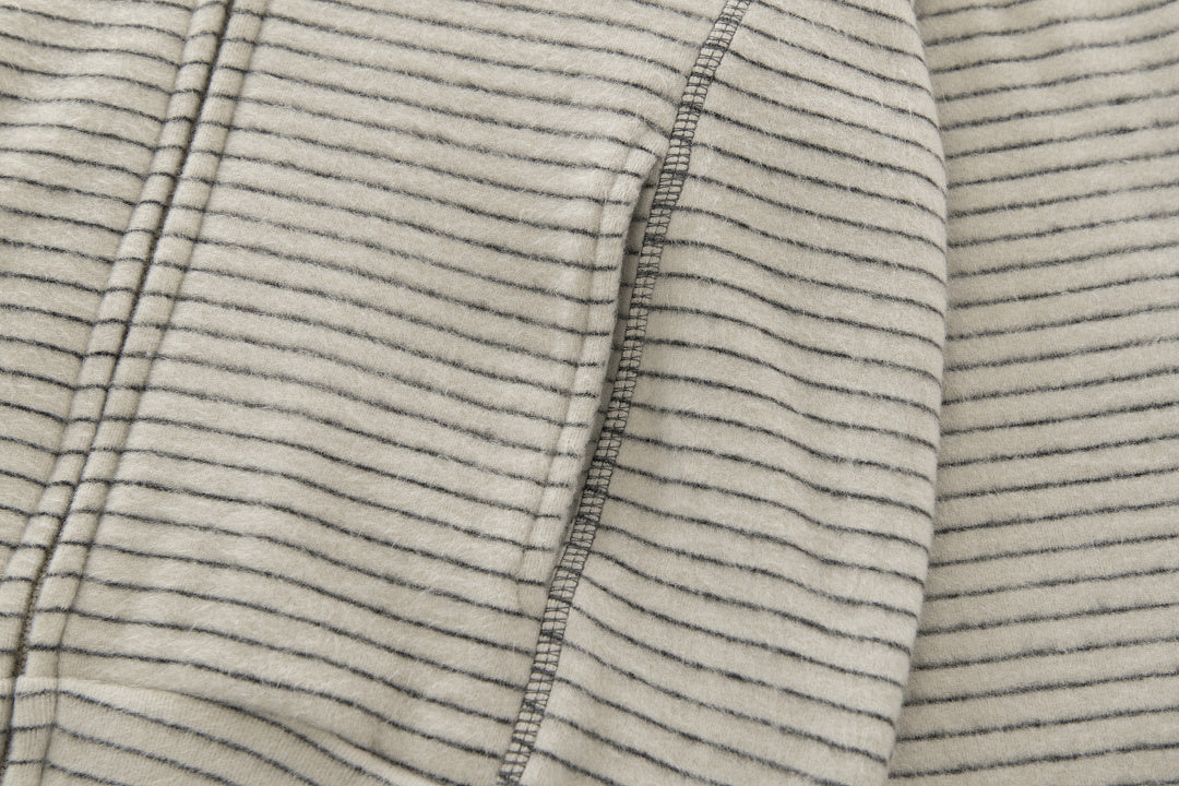Striped Zip Up Hoodie detail image 8