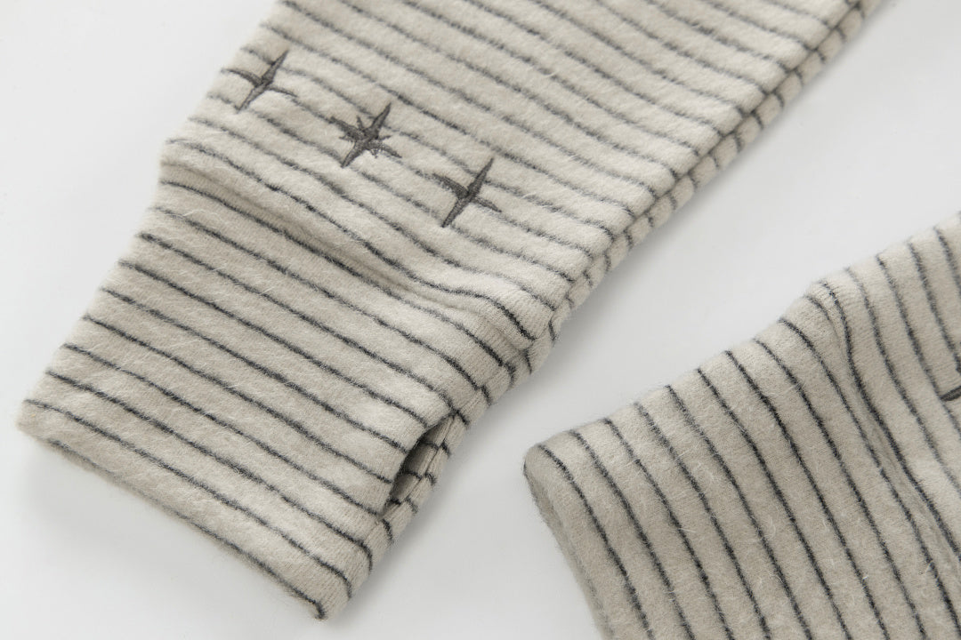 Striped Zip Up Hoodie detail image 9