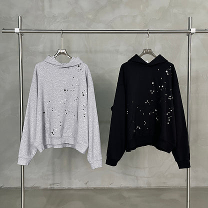 Metal Stud Detail Boxy Fit Hoodie detail image 9