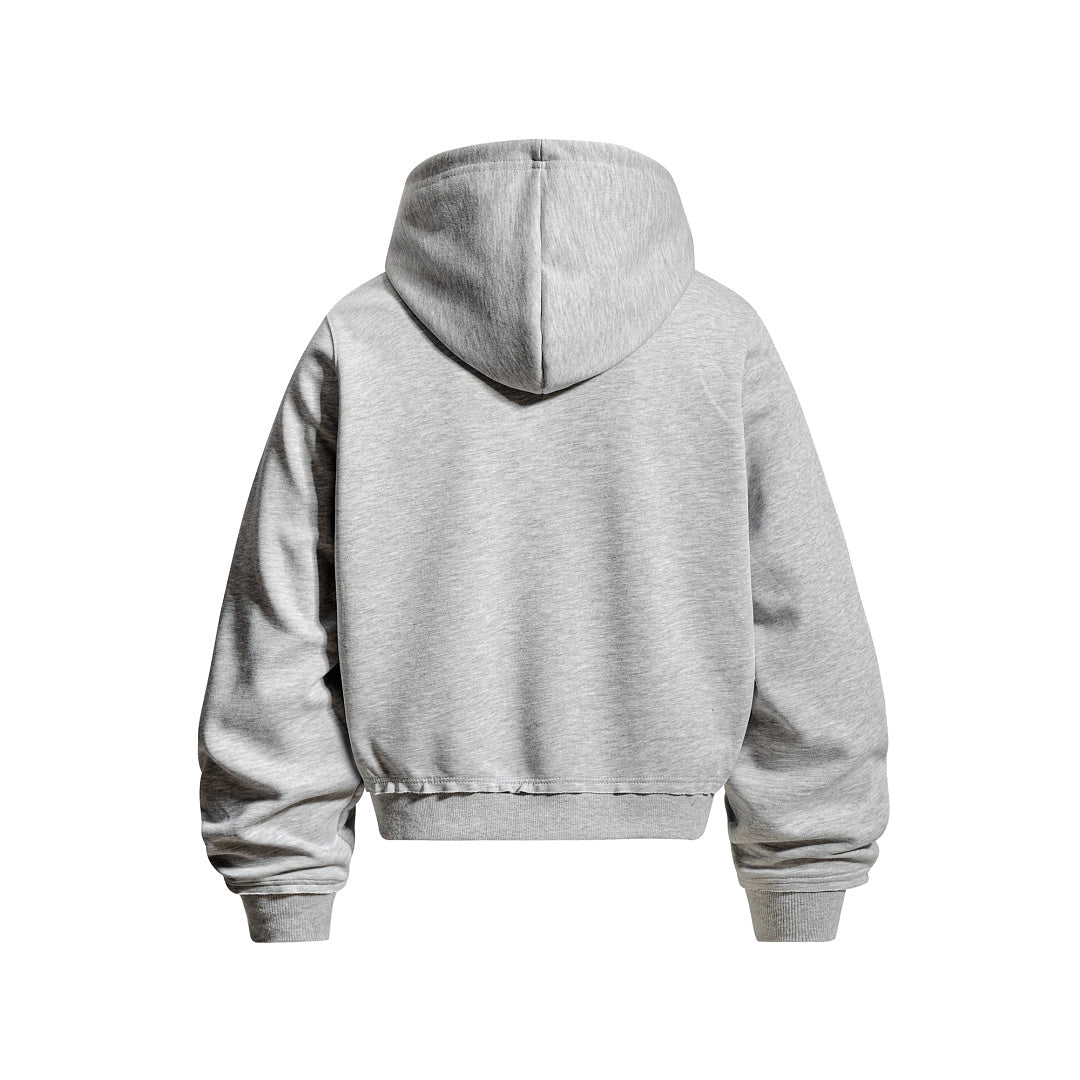 Napoleon Cord Embroidery Boxy Zip Up Hoodie detail image 5