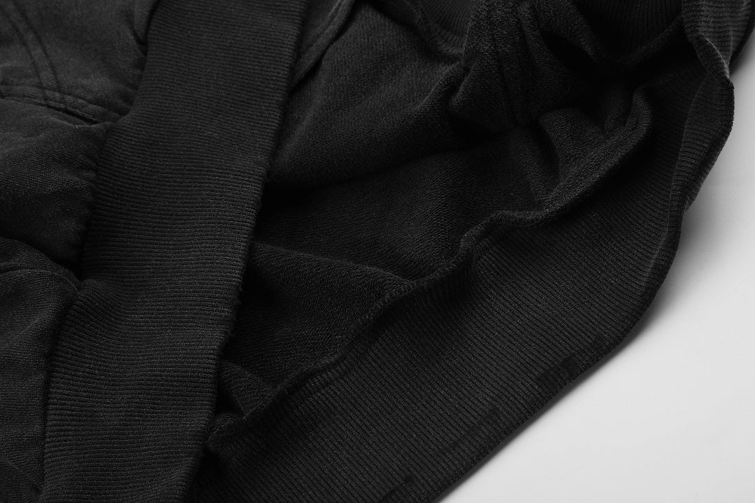 Distressed 02 Graphic Boxy Zip Up Hoodie detail image 8