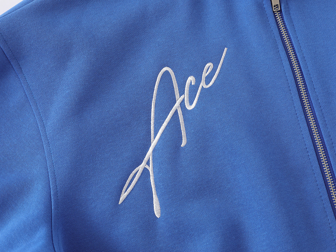 Embroidered Pegasus Zip Up Hoodie detail image 6