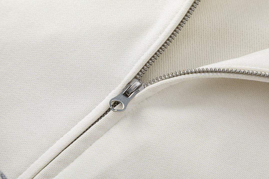 Script Number Graphic Zip Up Hoodie detail image 8
