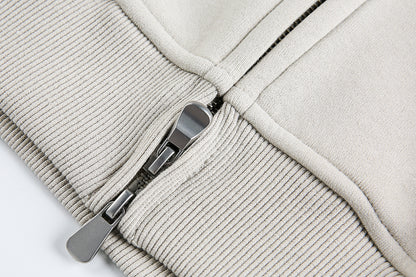 Script Embroidery Zip Up Hoodie detail image 10