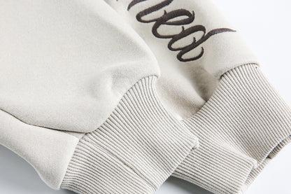 Script Embroidery Zip Up Hoodie detail image 11