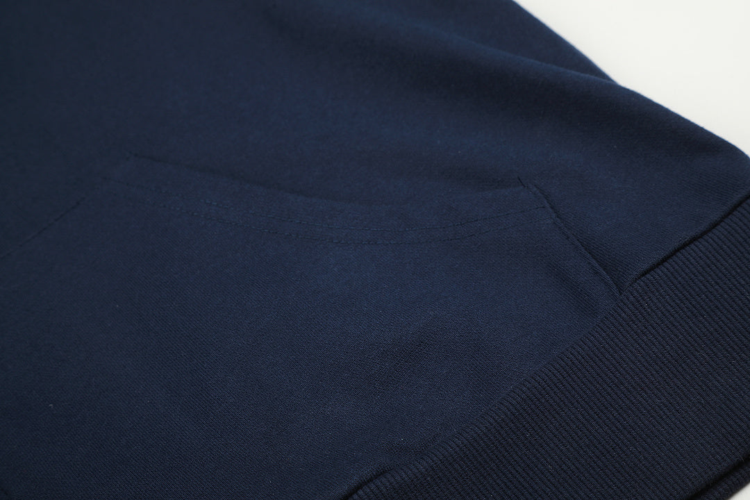 Abstract Sleeve Embroidery Zip Up Hoodie detail image 8