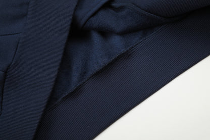 Abstract Sleeve Embroidery Zip Up Hoodie detail image 9