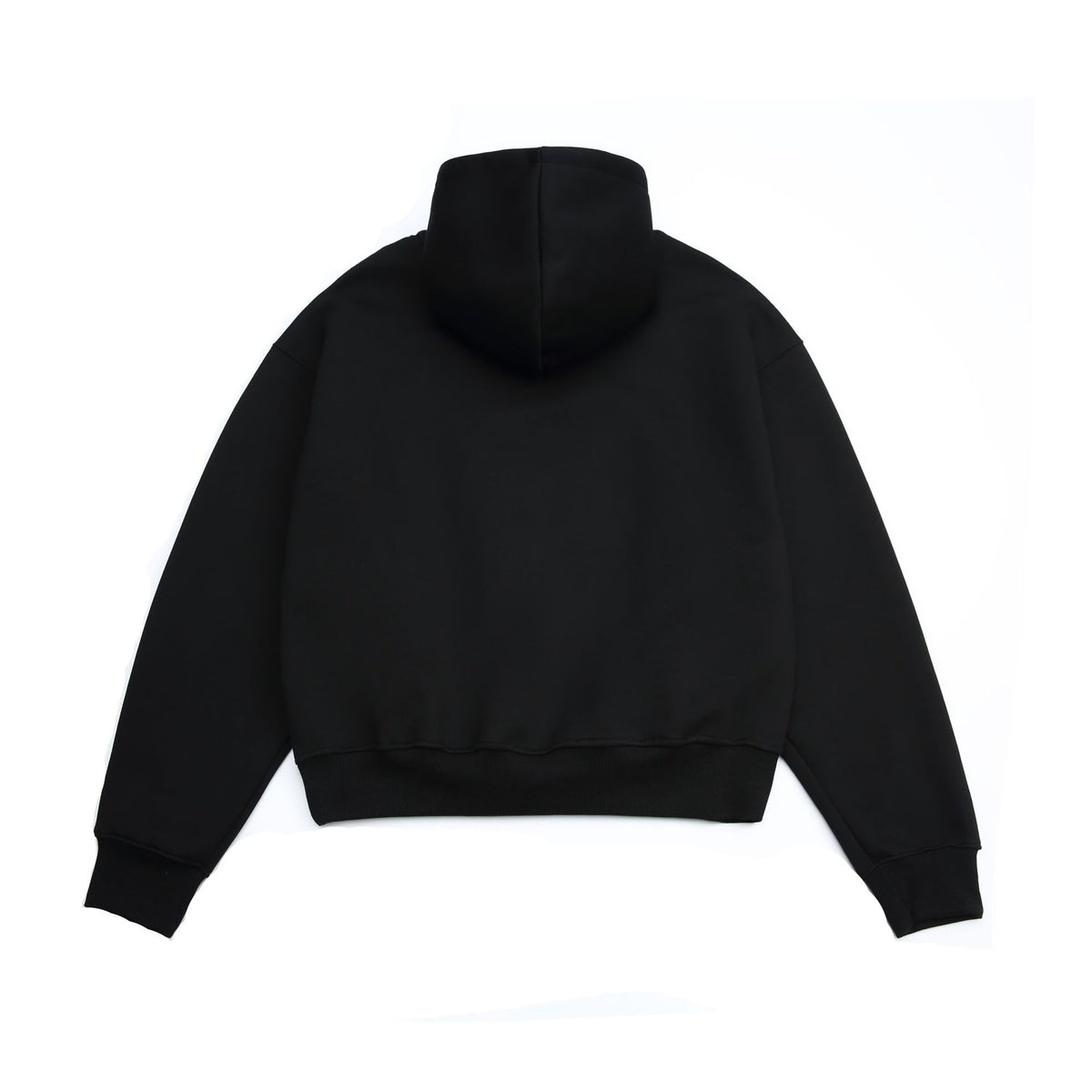 Solid Boxy Pullover Hoodie detail image 3