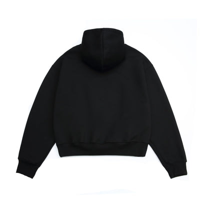 Solid Boxy Pullover Hoodie detail image 3