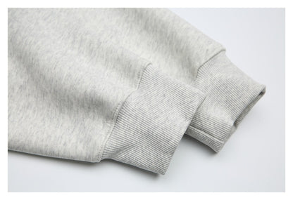 Solid Boxy Pullover Hoodie detail image 7