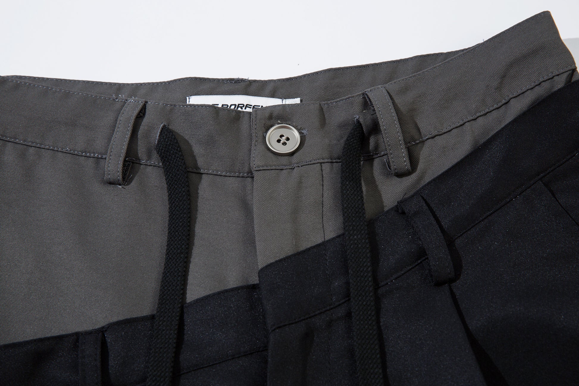 Men's Wide-Legged Black Trousers - Santo 