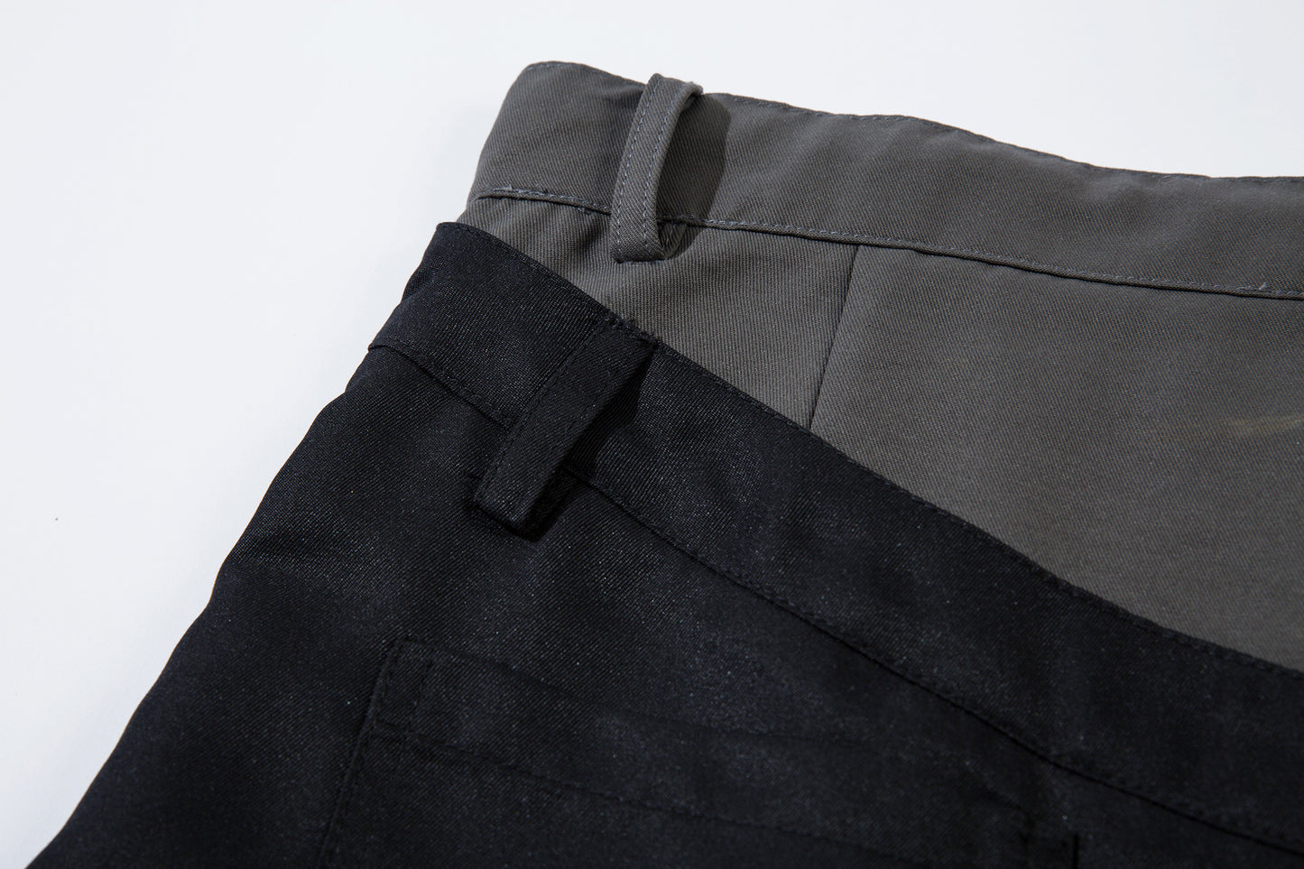 Men's Wide-Legged Black Trousers - Santo 