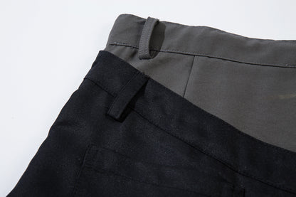 Men's Wide-Legged Black Trousers - Santo 