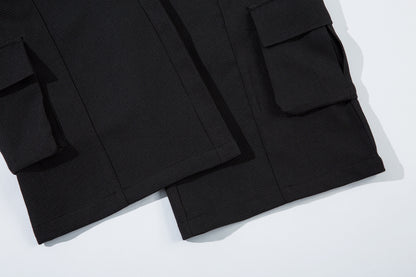 Unisex Multi-Pocket Wide Cargo Pants - Santo 