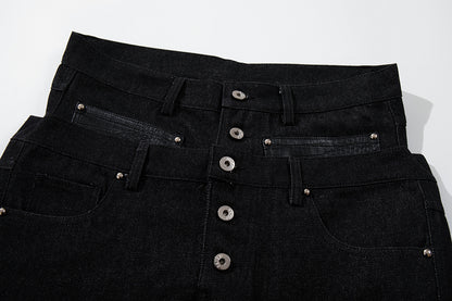 Double Waist Baggy Barrel Jeans detail image 6
