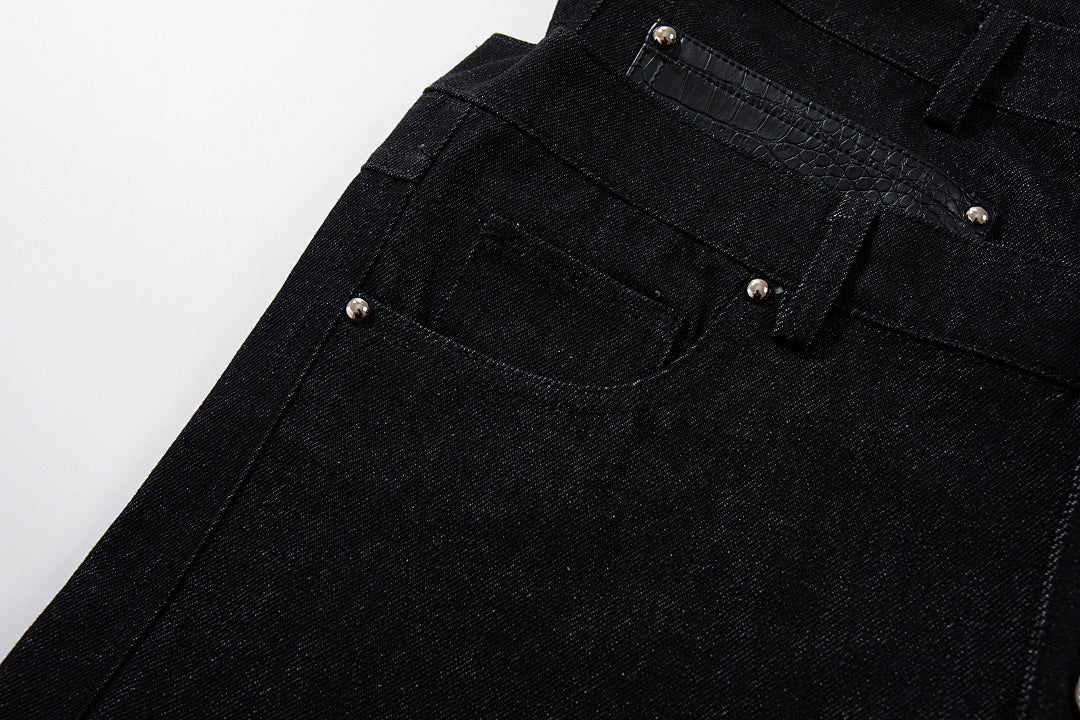 Double Waist Baggy Barrel Jeans detail image 7