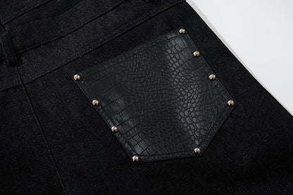 Double Waist Baggy Barrel Jeans detail image 8