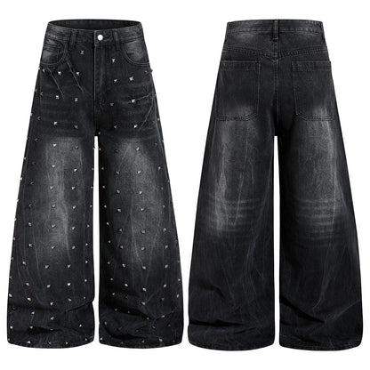 Studded Washed Jeans detail image 3