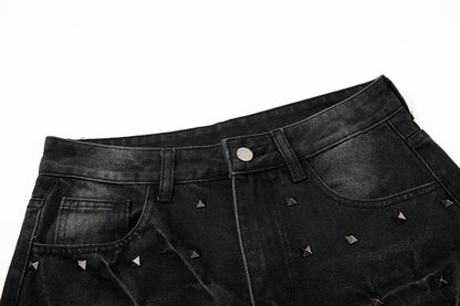 Studded Washed Jeans detail image 4