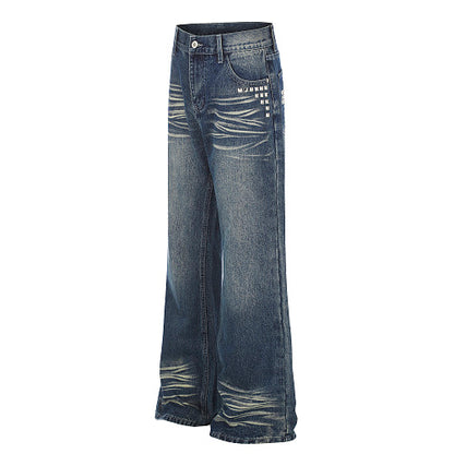 Studded Washed Baggy Jeans detail image 9
