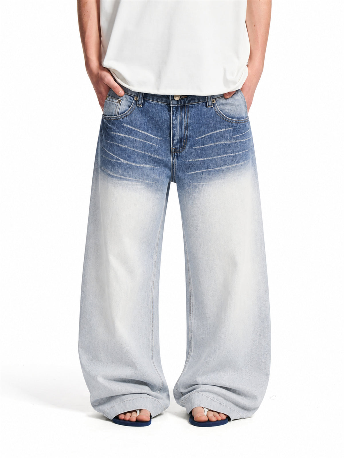 Gradient Whisker Jeans model image