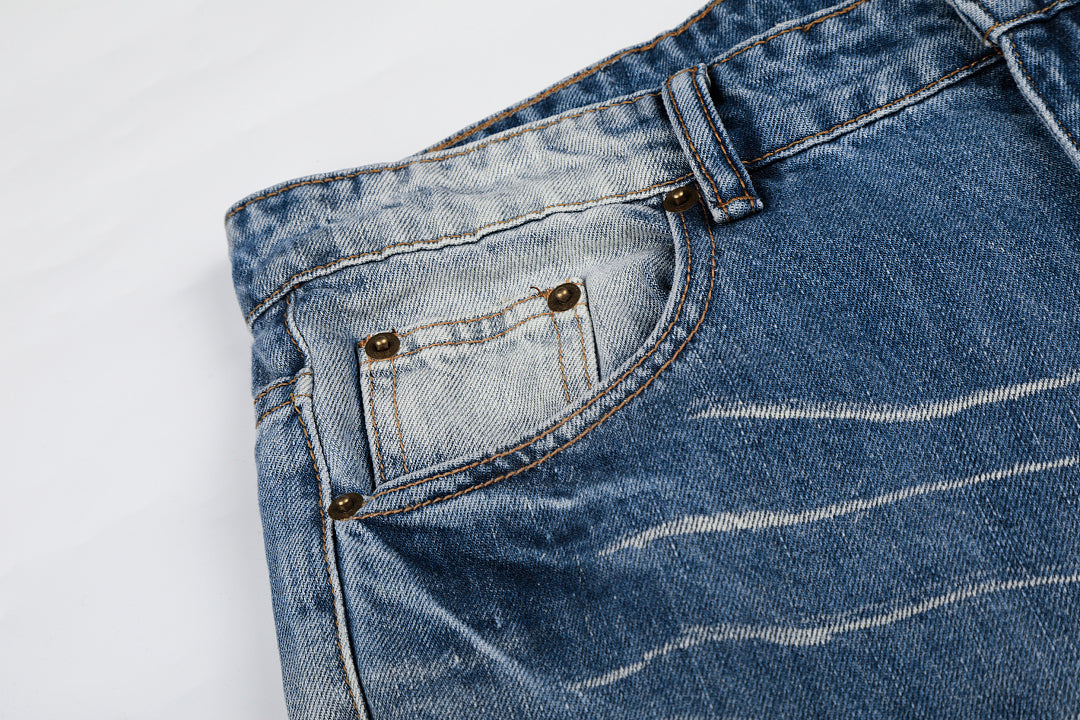 Gradient Whisker Jeans detail image 6