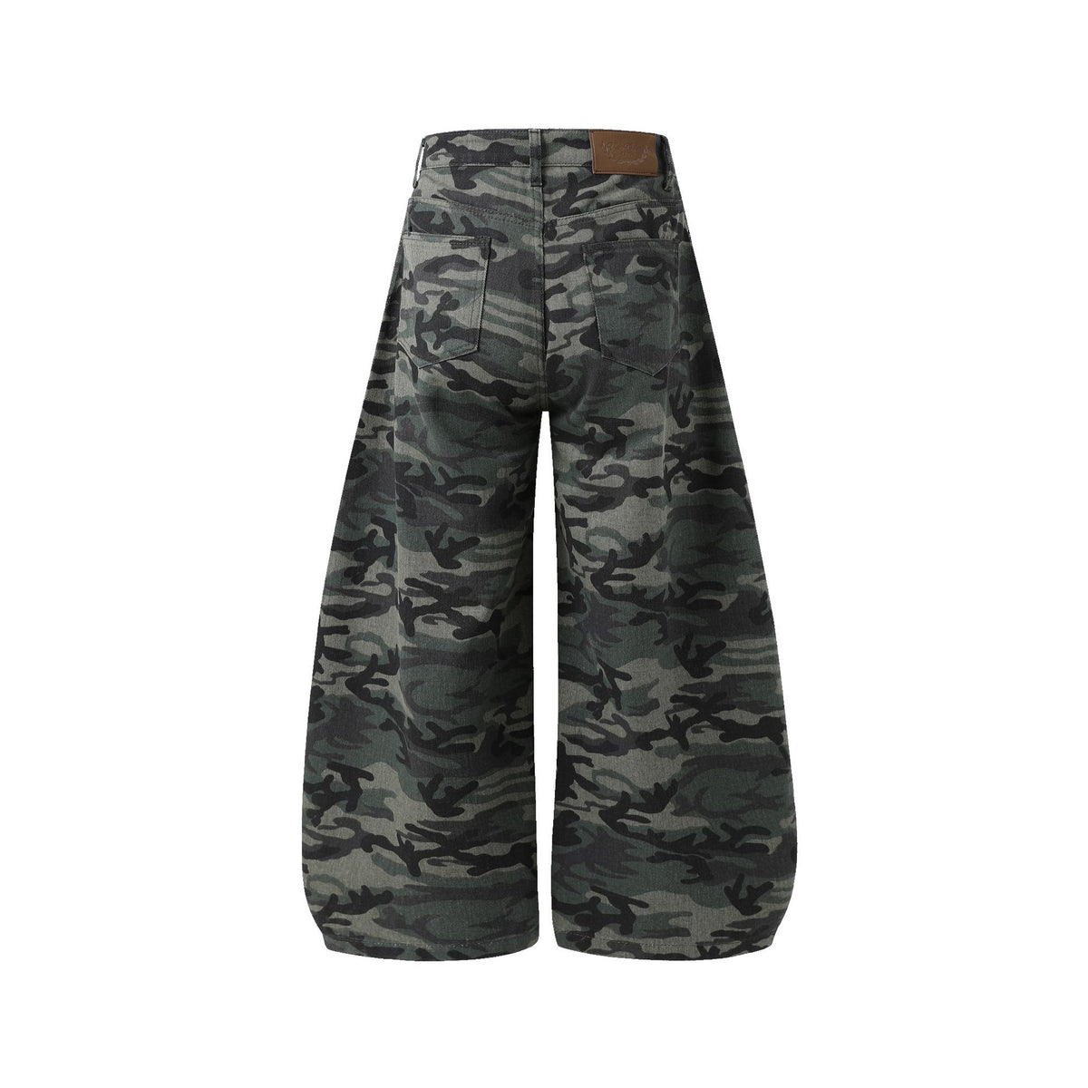 Rhinestone Camo Baggy Barrel Jeans detail image 3