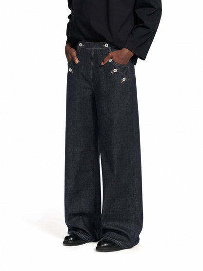Button Pocket Jeans model image