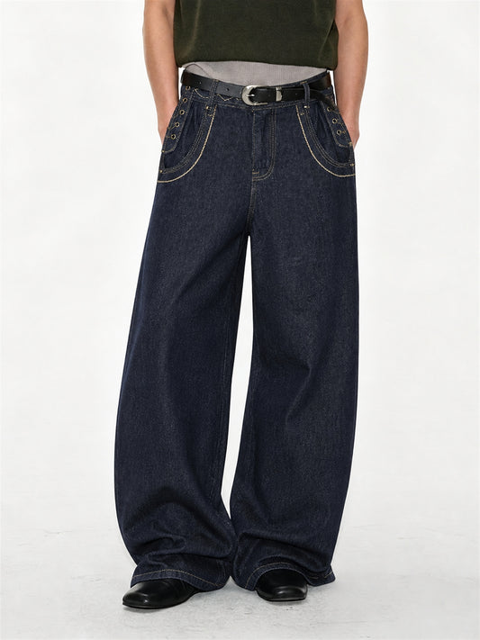Lace Up Jeans model image