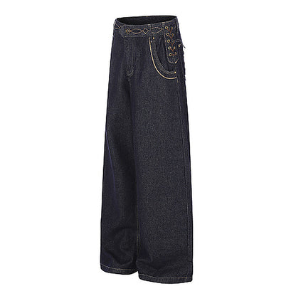 Lace Up Jeans detail image 3