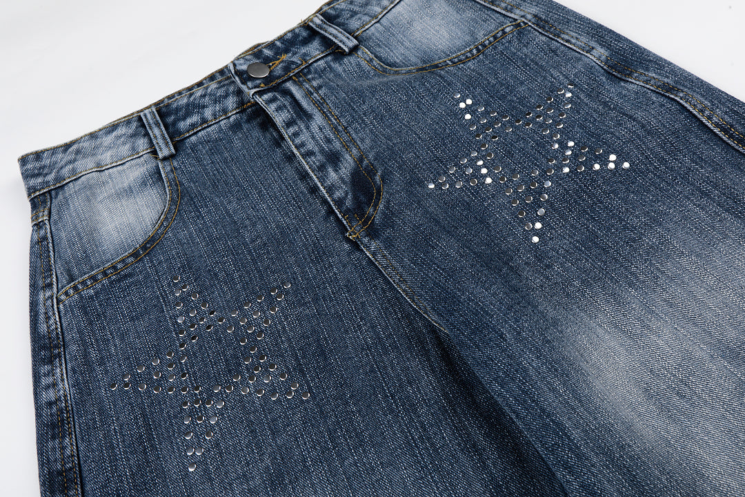 Rhinestone Star Jeans detail image 5