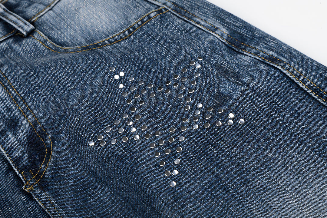 Rhinestone Star Jeans detail image 6