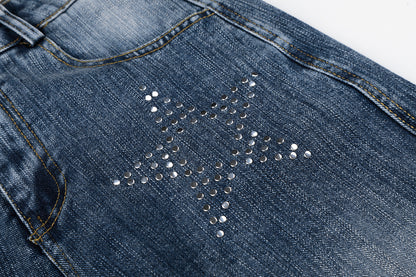 Rhinestone Star Jeans detail image 6