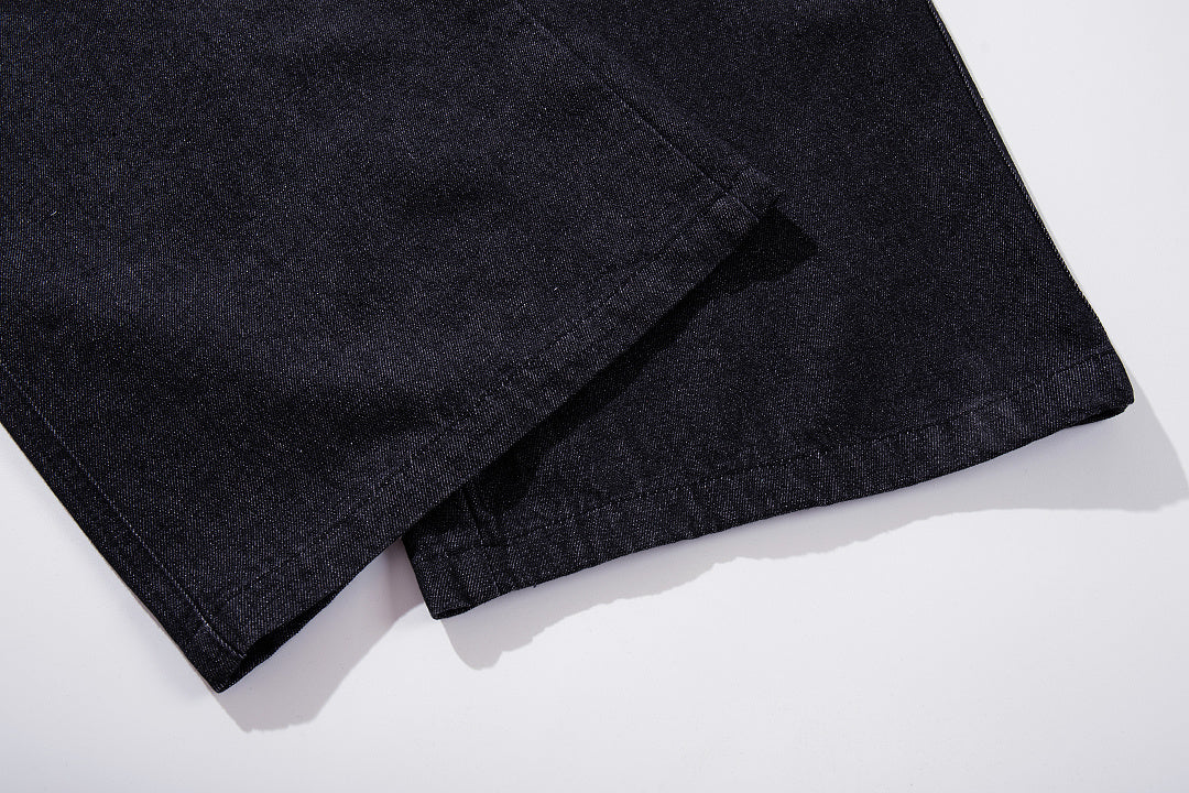 Ornamental Cross Embroidered Baggy Jeans detail image 6