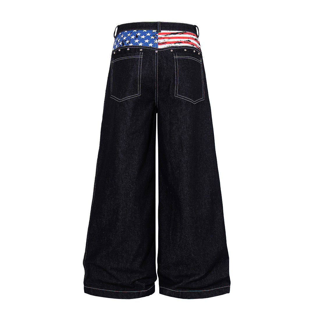 Flag Pocket Baggy Jeans detail image 9