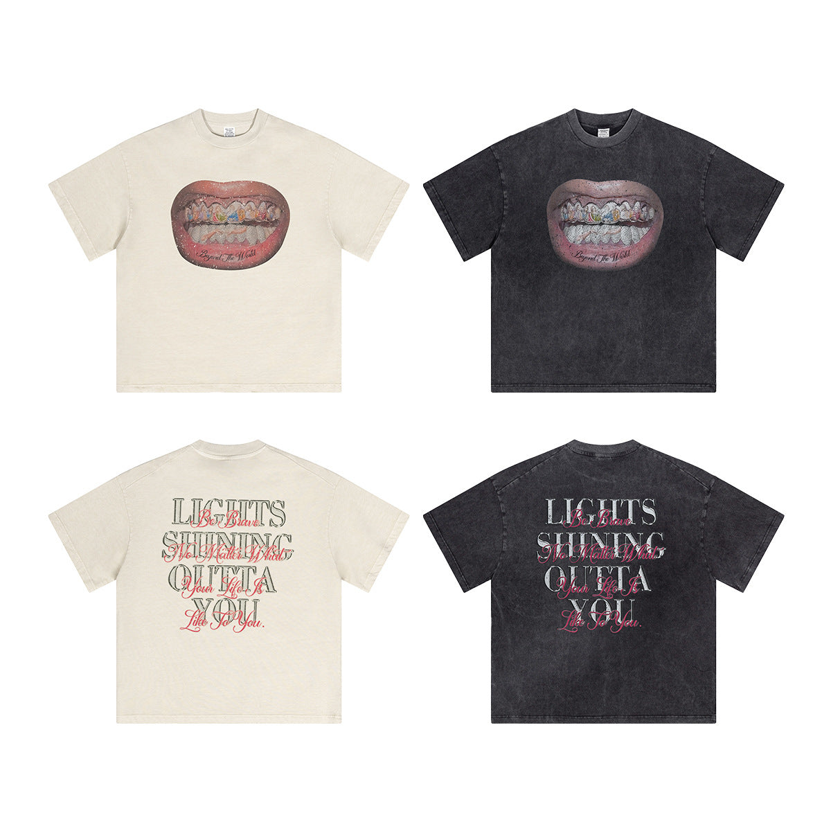 Mouth Graphic Print | Hip Hop T-Shirt