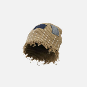 Distressed Denim | Patchwork Beanie