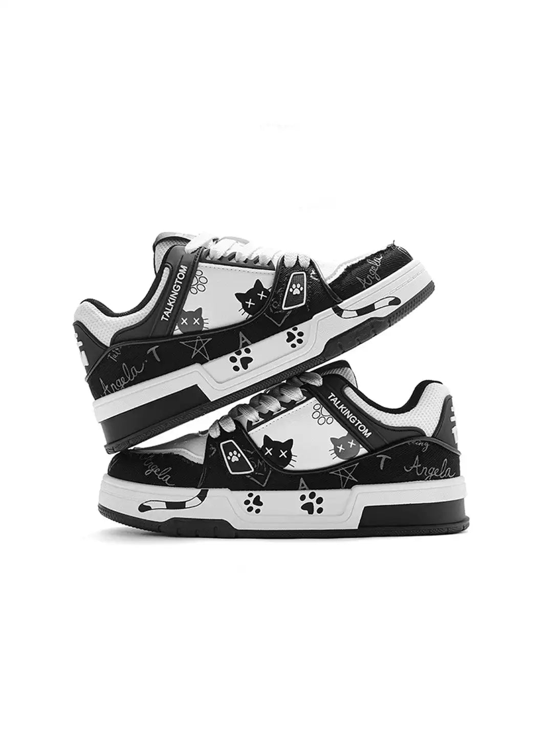 Anime Cat Graphic Low Top Sneakers detail image 2