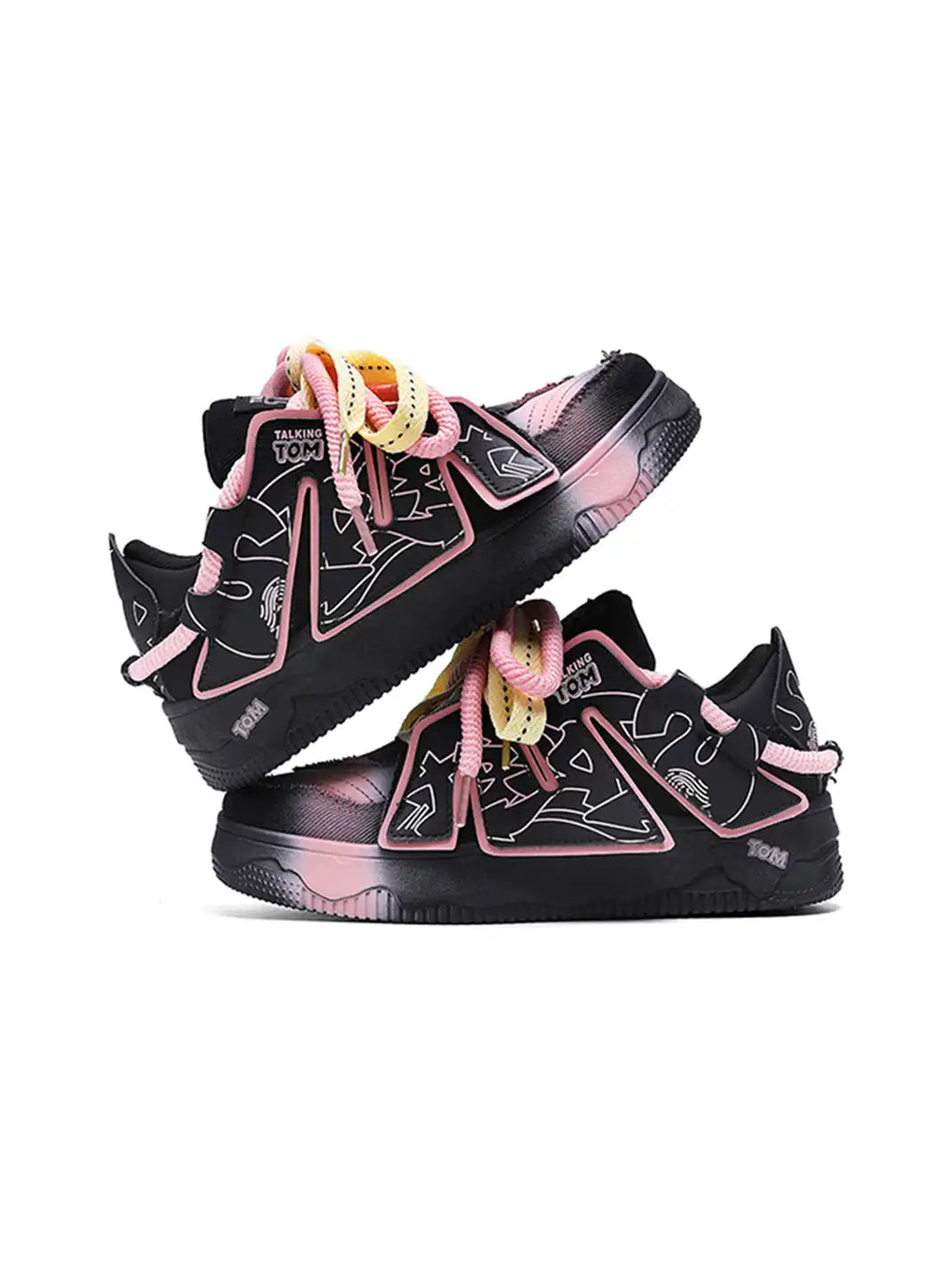 Color Block Graphic Casual Sneakers detail image 2