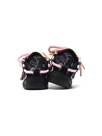 Color Block Graphic Casual Sneakers detail image 3