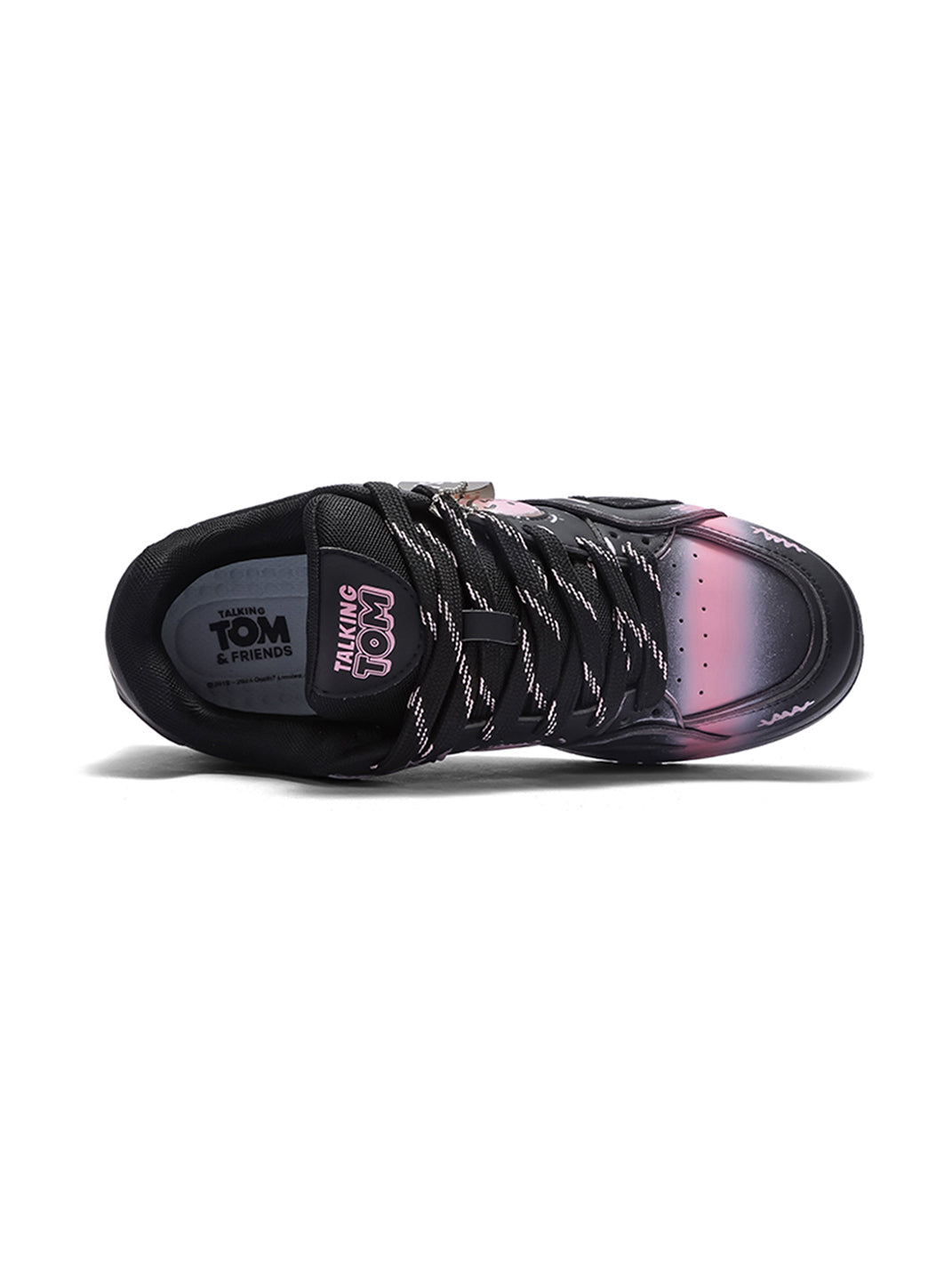 Broken Heart Graphic Low Top Sneakers on foot styling image 2