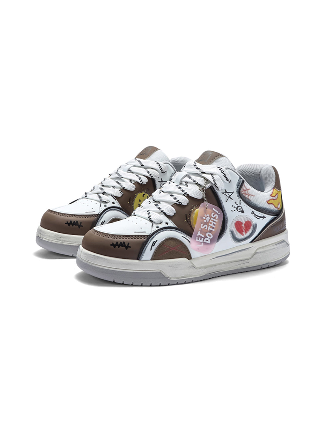 Broken Heart Graphic Low Top Sneakers detail image 2