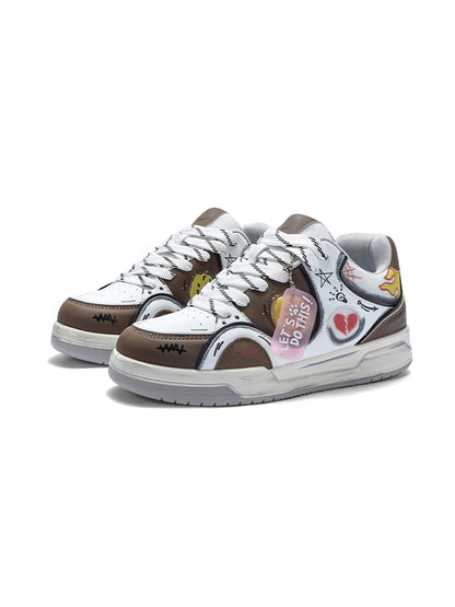 Broken Heart Graphic Low Top Sneakers detail image 2