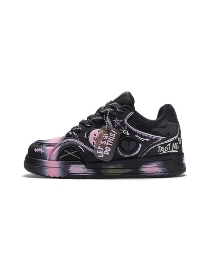 Broken Heart Graphic Low Top Sneakers detail image 5