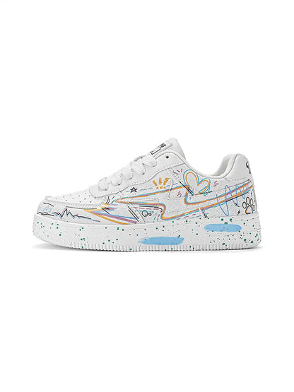 Graffiti Lightning Low Top Sneakers White product image