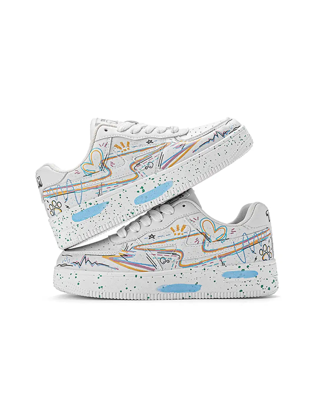 Graffiti Lightning Low Top Sneakers detail image 2