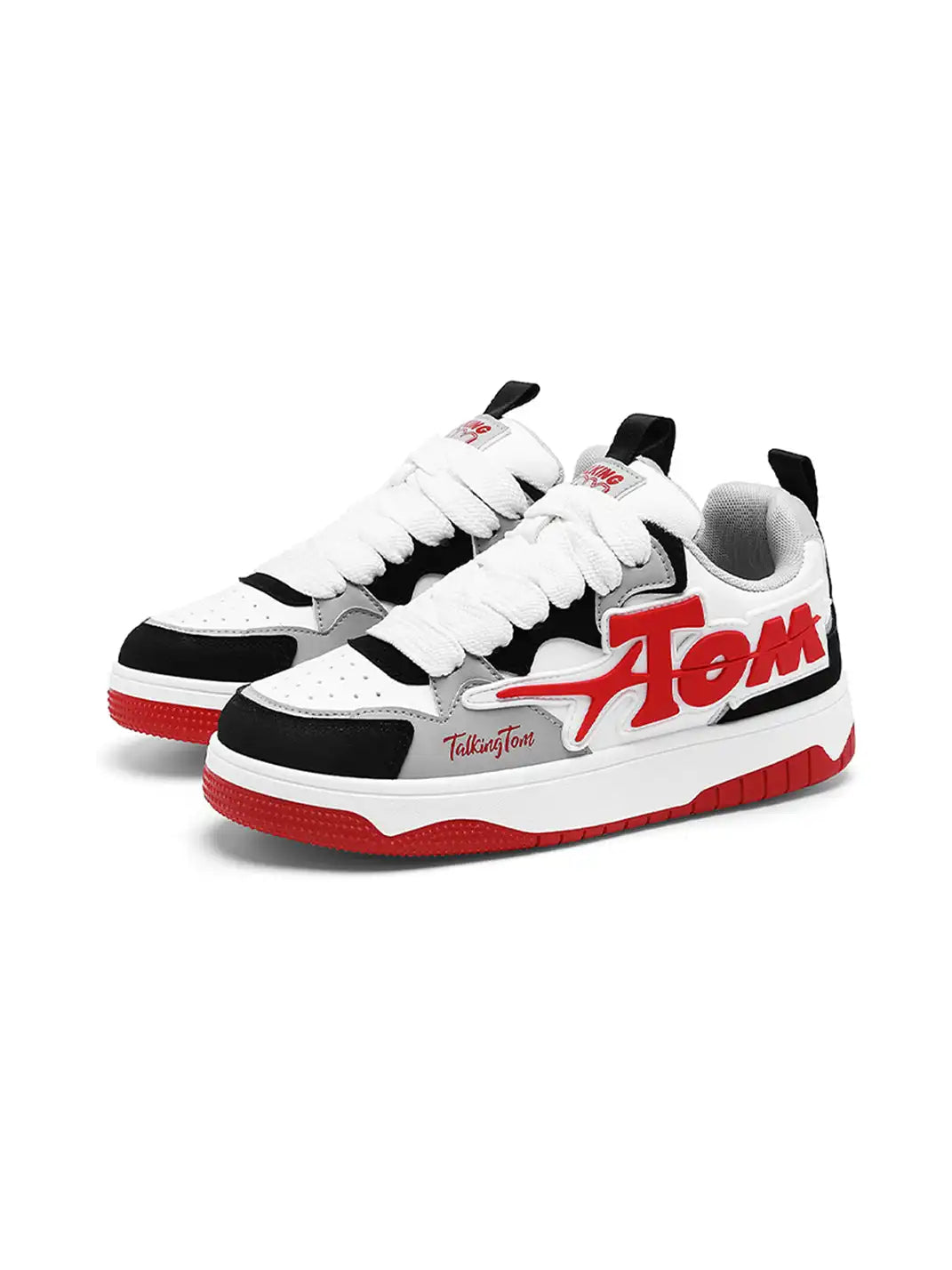 Oversized Letter Graphic Low Top Sneakers detail image 1