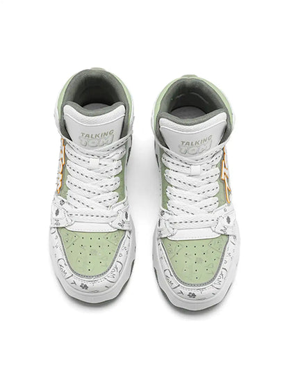Graffiti High Top Chunky Sneakers detail image 1
