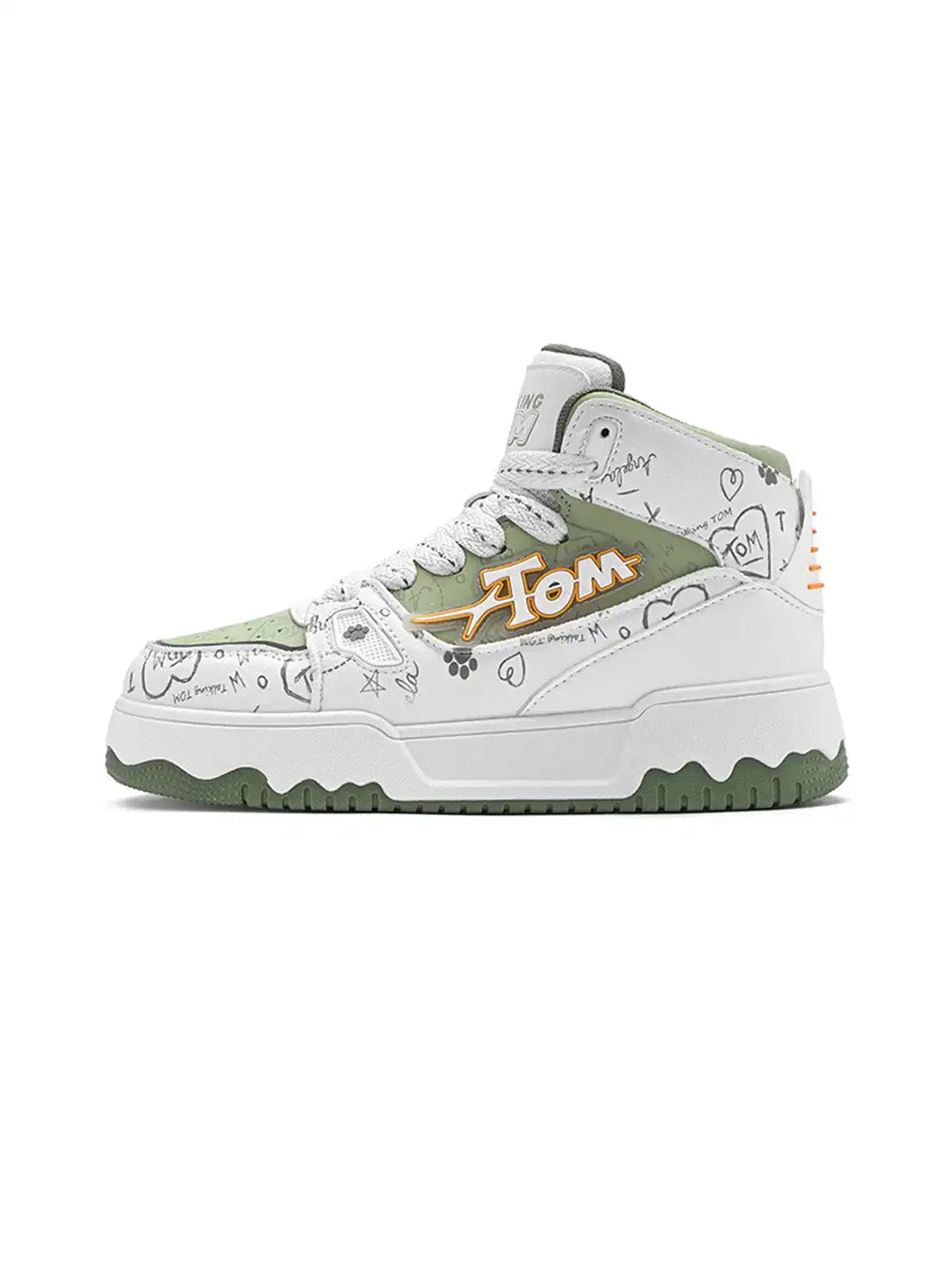 Graffiti High Top Chunky Sneakers detail image 3